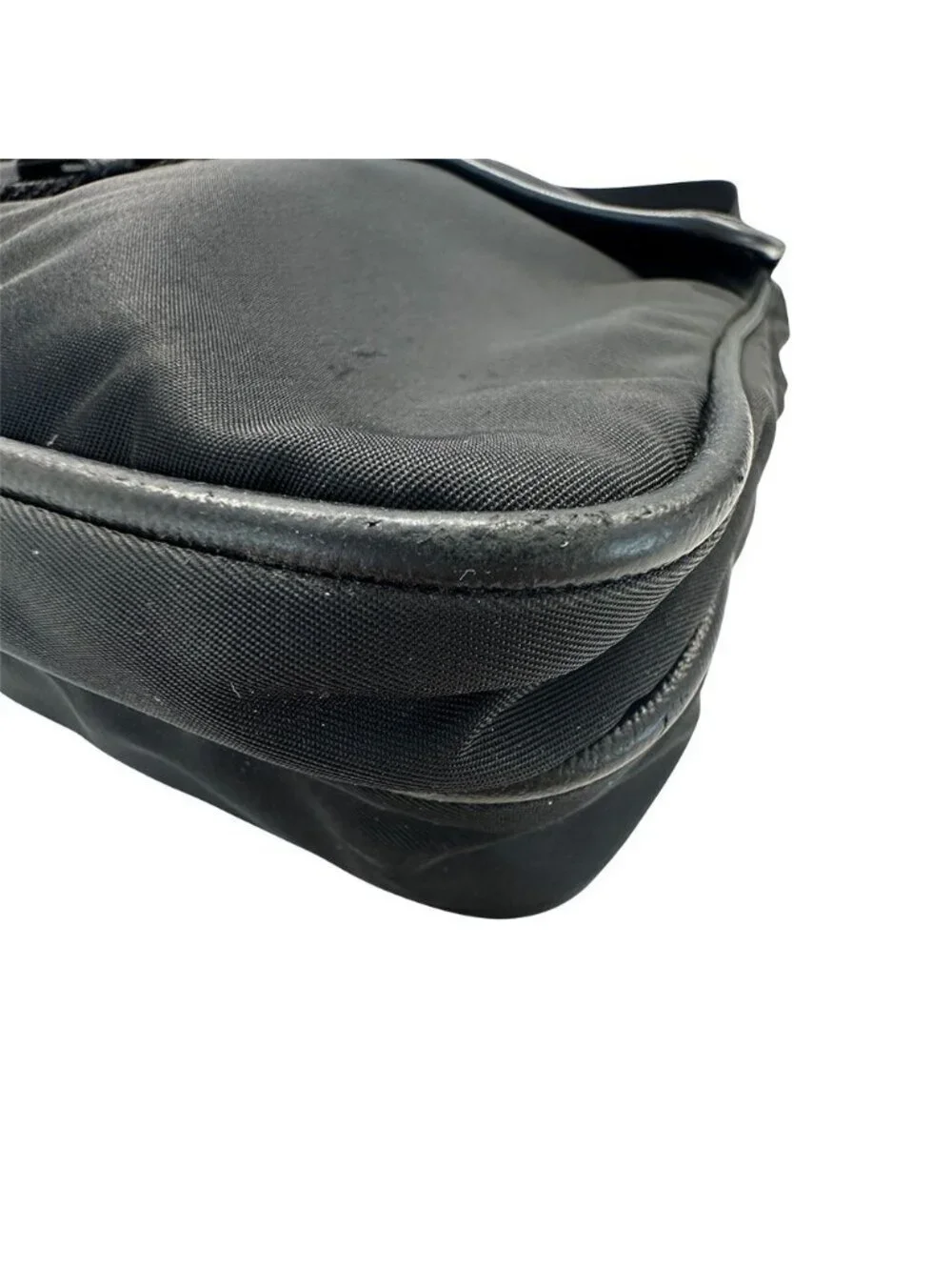 Prada Shoulder Bag Nylon Black Going Out Crossbody Adult Simple